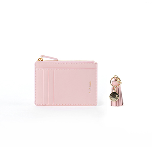 [버빌리안] Slim Wallet 8 color_Pink (지퍼카드지갑)