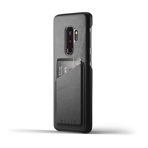 [무쪼] Full Leather Wallet Case for Galaxy S9 Plus - Black