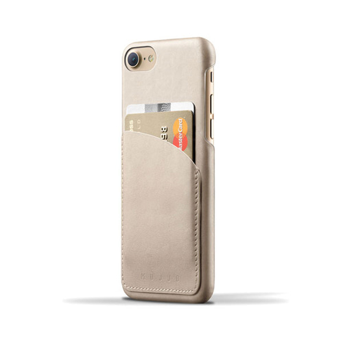 [무쪼] Leather Wallet Case for iPhone 8 / 7 - Champagne