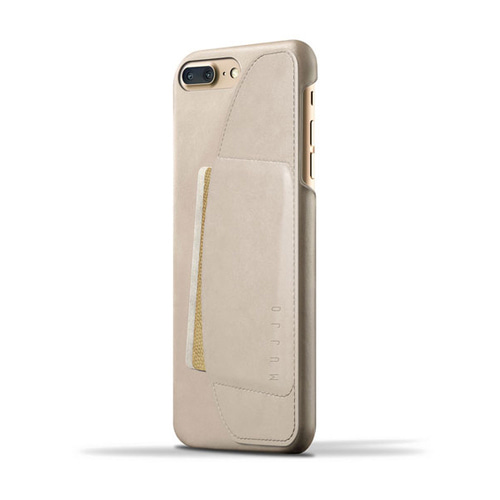 [무쪼] Leather Wallet Case for iPhone 8 Plus / 7 Plus - Champagne