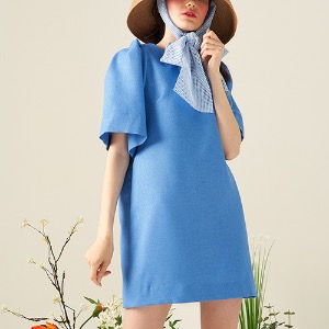 [드방에도] 블루 퍼프 드레스