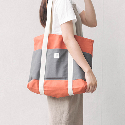 [프리윌] shopper bag dark orange (쇼퍼백)